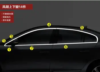 Stainless steel Car window decoration article Chorme Car Accessories For Renault Fluence 2011 2012 2013 2014 2015
Stainless steel Car window decoration article Chorme Car Accessories For Renault Fluence 2011 2012 2013 2014 2015