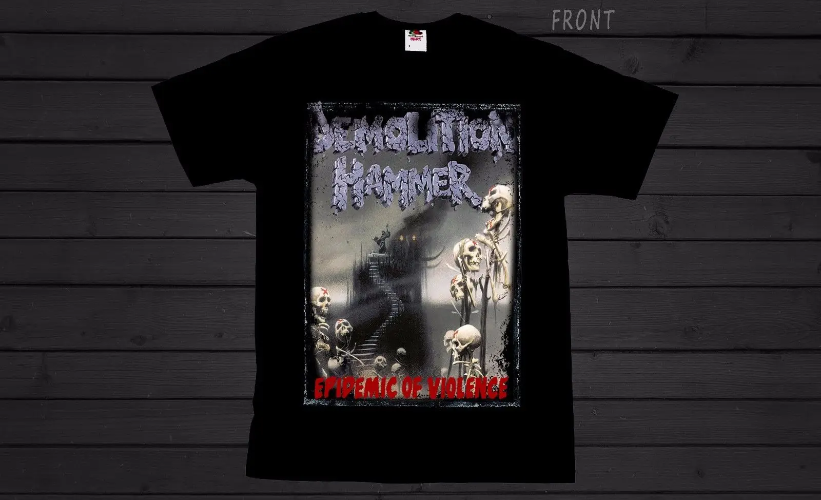 Отбойный молоток-эпидемия насилие-трэш-метал-группа T_shirt-SIZES: s чтобы 6XL | Мужская