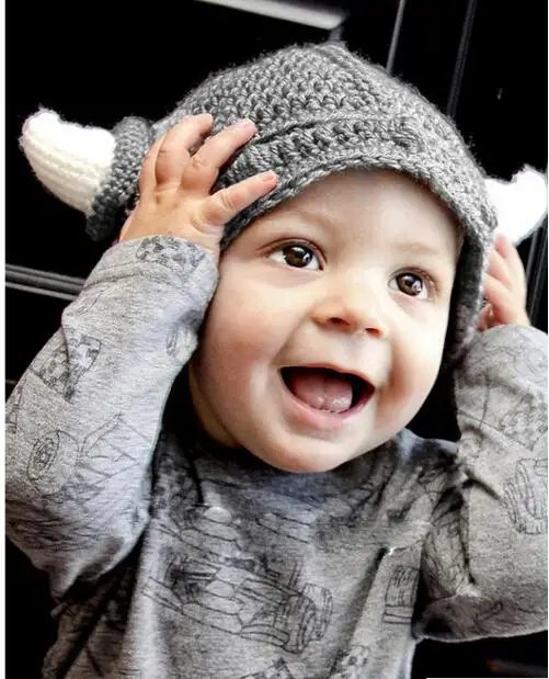Viking Warrior Baby Handmade Hat Knit Crochet Beanie Helmet Newborn Photography Prop Children knight Bulls Xmas Gift 0-12 Months
Viking Warrior Baby Handmade Hat Knit Crochet Beanie Helmet Newborn Photography Prop Children knight Bulls Xmas Gift 0-12 Months