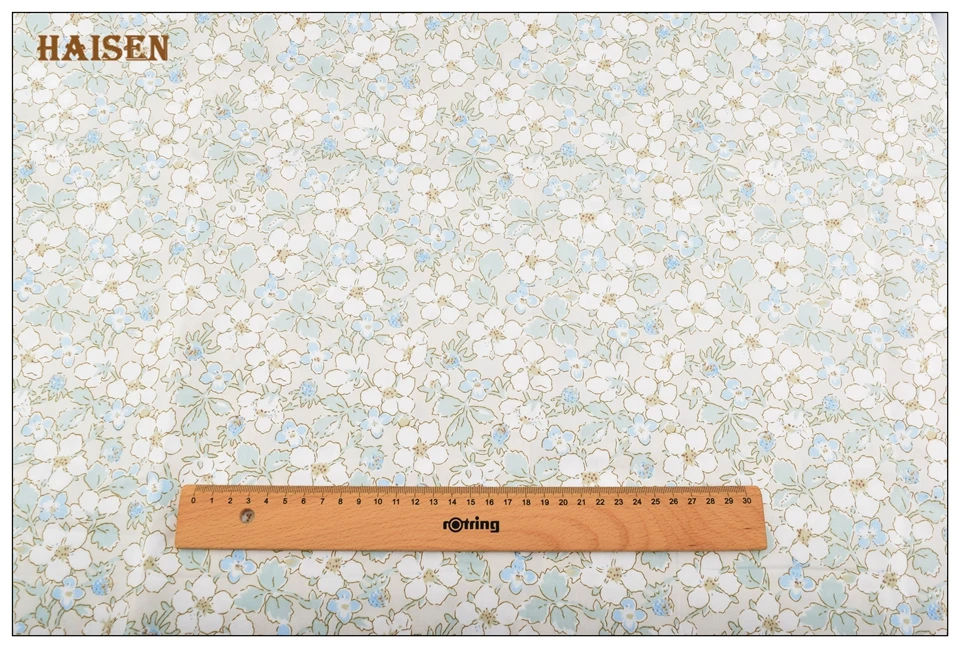 Haisen,Green Floral Series Cloth,Printed Twill Cotton Fabric For DIY Quilting&Sewing Baby&Child/Sheet,Pillow,Cushion Material Haisen,Green Floral Series Cloth,Printed Twill Cotton Fabric For DIY Quilting&Sewing Baby&Child/Sheet,Pillow,Cushion Material