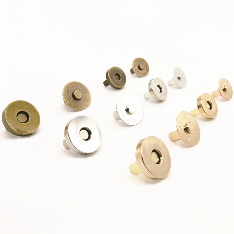 5pcs Gold Silver Gun black Bronze Magnetic Clasp Purse Snaps Closures 18mm Round Sewing Button Bag Press Stud
5pcs Gold Silver Gun black Bronze Magnetic Clasp Purse Snaps Closures 18mm Round Sewing Button Bag Press Stud