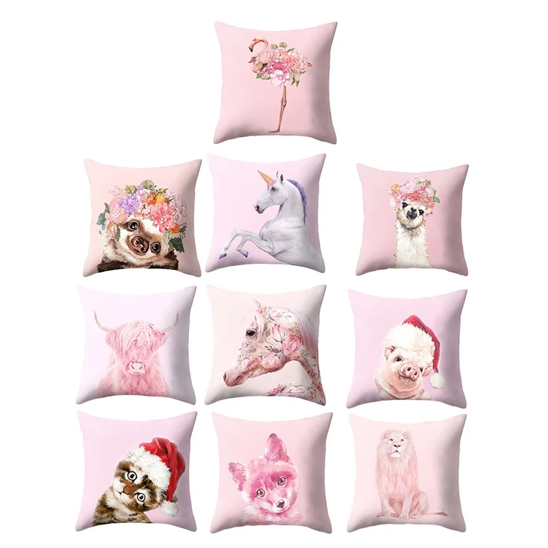 Home Decorative Peach Skin Velvet Throw Pillow Case Cute Pink Horse Cats Lion Flamingo Unicorn Home Bedroom Soft cushion Covers
Home Decorative Peach Skin Velvet Throw Pillow Case Cute Pink Horse Cats Lion Flamingo Unicorn Home Bedroom Soft cushion Covers