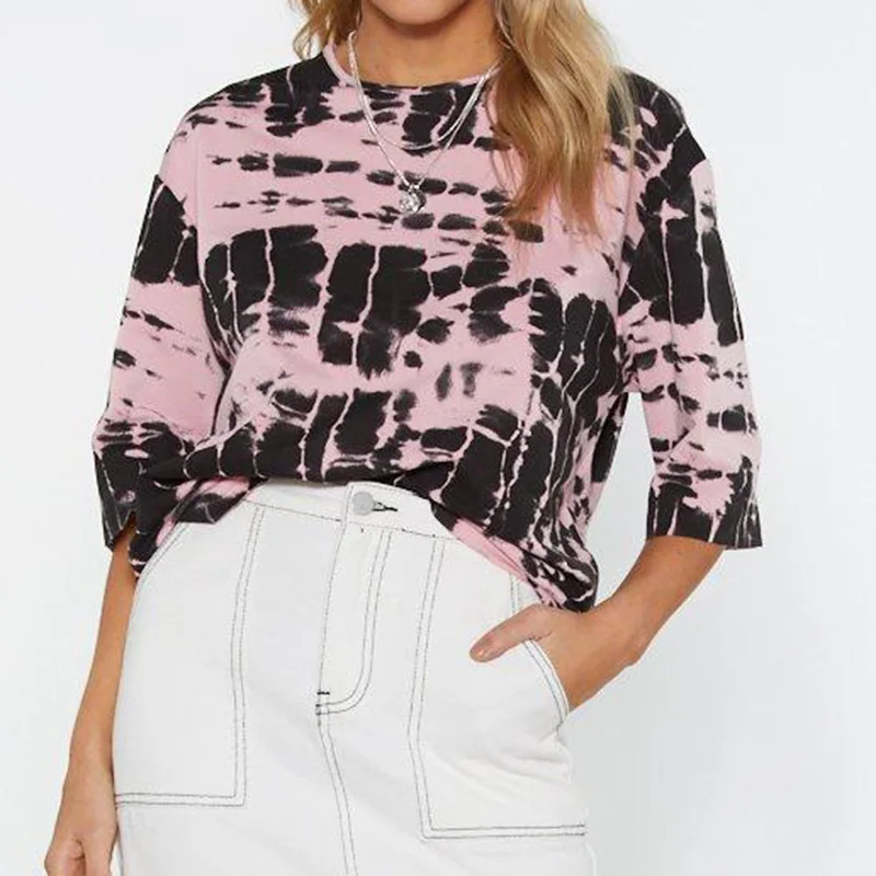 2019 Amarte Ladies New Casual Print Sleeves Round Neck T-shirt Comfortable Breathable Loose Tshirt Women Summer Short Sleeve
2019 Amarte Ladies New Casual Print Sleeves Round Neck T-shirt Comfortable Breathable Loose Tshirt Women Summer Short Sleeve