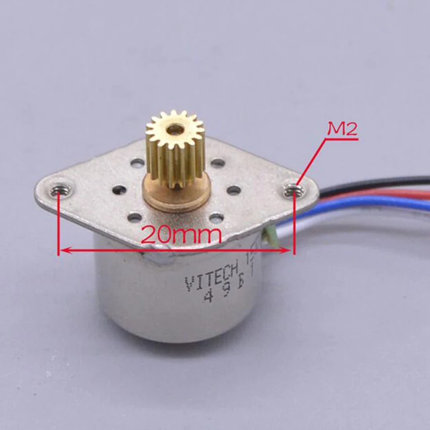 1PCS New 15mm 2 Phase 4 Wire Stepper Motor With A Long Ballscrew  NEW 