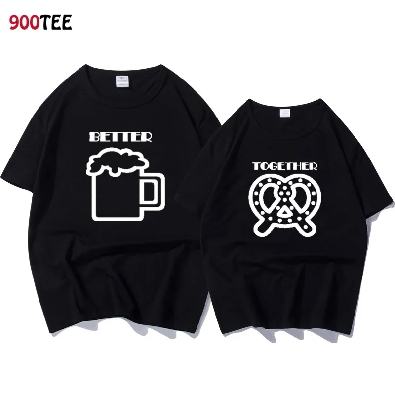 100% Cotton T-shirt for Couple Letter Print Better Print Funny Graphic T Shirt Women and Men Short Sleeve Couple Clothes Female
100% Cotton T-shirt for Couple Letter Print Better Print Funny Graphic T Shirt Women and Men Short Sleeve Couple Clothes Female