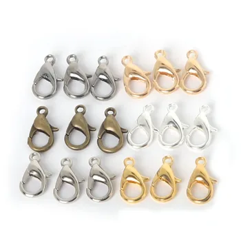 10/12/14/16mm 100pcs Lobster Clasps Hooks Bracelet End Connectors For Jewelry Making DIY Necklace Buckle
10/12/14/16mm 100pcs Lobster Clasps Hooks Bracelet End Connectors For Jewelry Making DIY Necklace Buckle