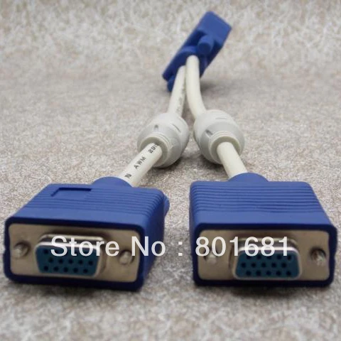KUYiA Free Shipping 4PCS/LOT Computer Desktop 1 PC To 2 VGA SVGA Monitor Y Splitter Cable Adapter Converter
KUYiA Free Shipping 4PCS/LOT Computer Desktop 1 PC To 2 VGA SVGA Monitor Y Splitter Cable Adapter Converter