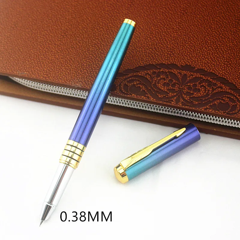 luxury Metal Ink Fountain Pen Super Fine Pen Nib 0.38mm Rainbow blue Optional for Financial Business ink Pen Free Shipping
luxury Metal Ink Fountain Pen Super Fine Pen Nib 0.38mm Rainbow blue Optional for Financial Business ink Pen Free Shipping