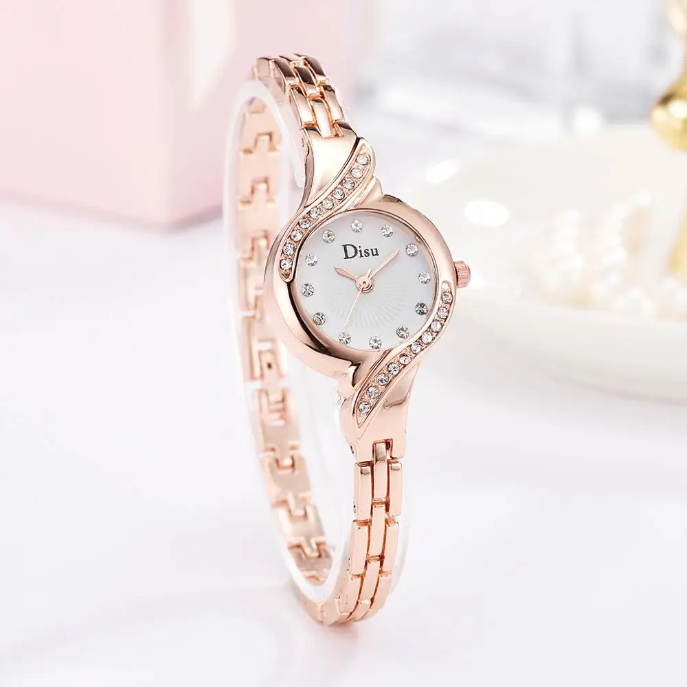 Disu Brand Luxury Women Bracelet Watch Fashion Rose Gold Bangle Dress Quartz Clock Ladies Wrist Watch Relogio Feminino
Disu Brand Luxury Women Bracelet Watch Fashion Rose Gold Bangle Dress Quartz Clock Ladies Wrist Watch Relogio Feminino