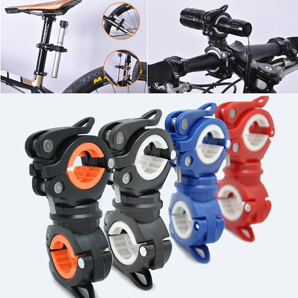 360 Degree Rotary Multifunctional Bicycle Flashlight Mount Holder Clip Clamp for LED Flashlight Torch Light Lamp Bike Pump P50
360 Degree Rotary Multifunctional Bicycle Flashlight Mount Holder Clip Clamp for LED Flashlight Torch Light Lamp Bike Pump P50