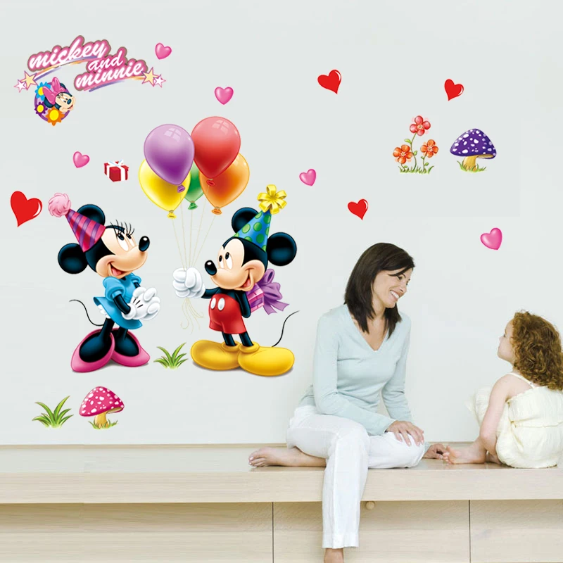 Съемный чехол с изображением Микки Мауса и Φ 602. Детская комната Декор роспись
