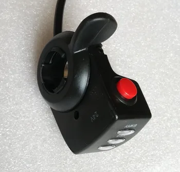 24V DC motor speed controller,Electric Bicycle thumb throttle, finger throttle with battery indicator and light switch.
24V DC motor speed controller,Electric Bicycle thumb throttle, finger throttle with battery indicator and light switch.