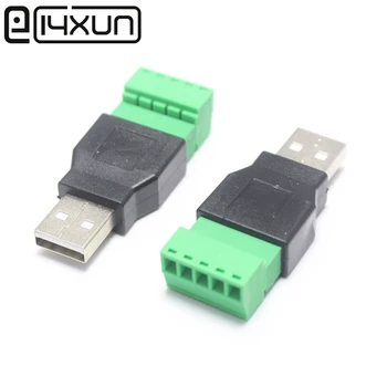EClyxun 10Pcs USB 2.0 A Male to 5 Pin Screw Connector USB Jack with Shield USB2.0 Type to Screw Terminal Plug
EClyxun 10Pcs USB 2.0 A Male to 5 Pin Screw Connector USB Jack with Shield USB2.0 Type to Screw Terminal Plug
