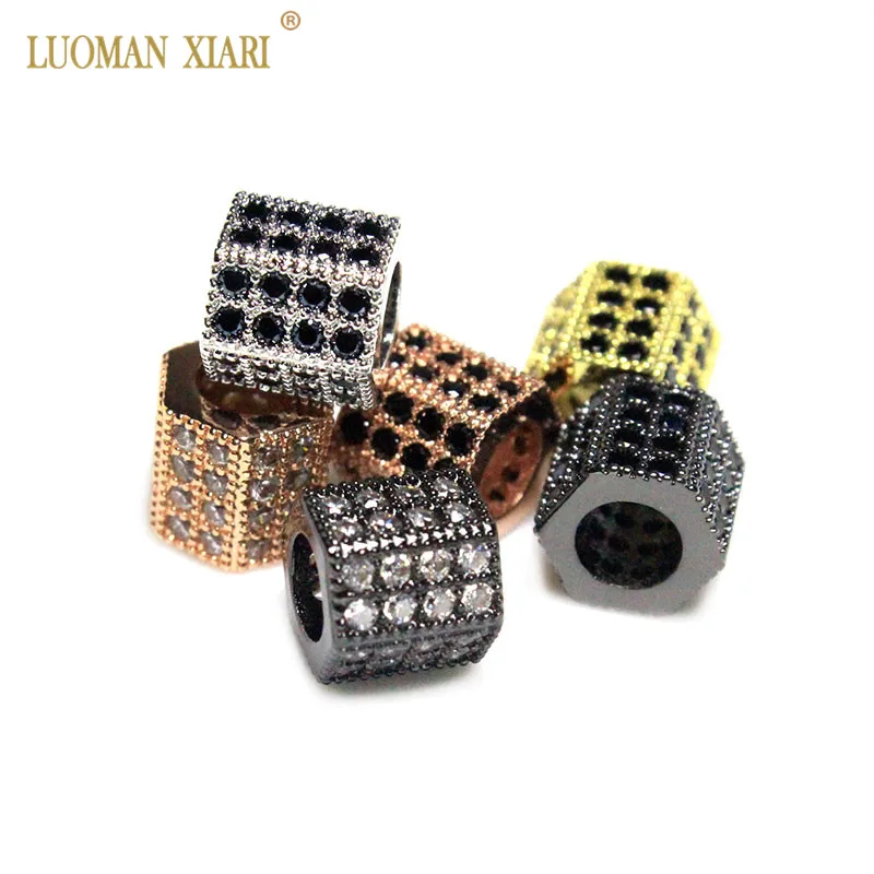 5pcs Copper 4 Rows Zircon Columnar Hexagon Bead fit DIY Bracelet Necklace CZ Spacer Beads Charms Pendant for Jewelry Making
5pcs Copper 4 Rows Zircon Columnar Hexagon Bead fit DIY Bracelet Necklace CZ Spacer Beads Charms Pendant for Jewelry Making