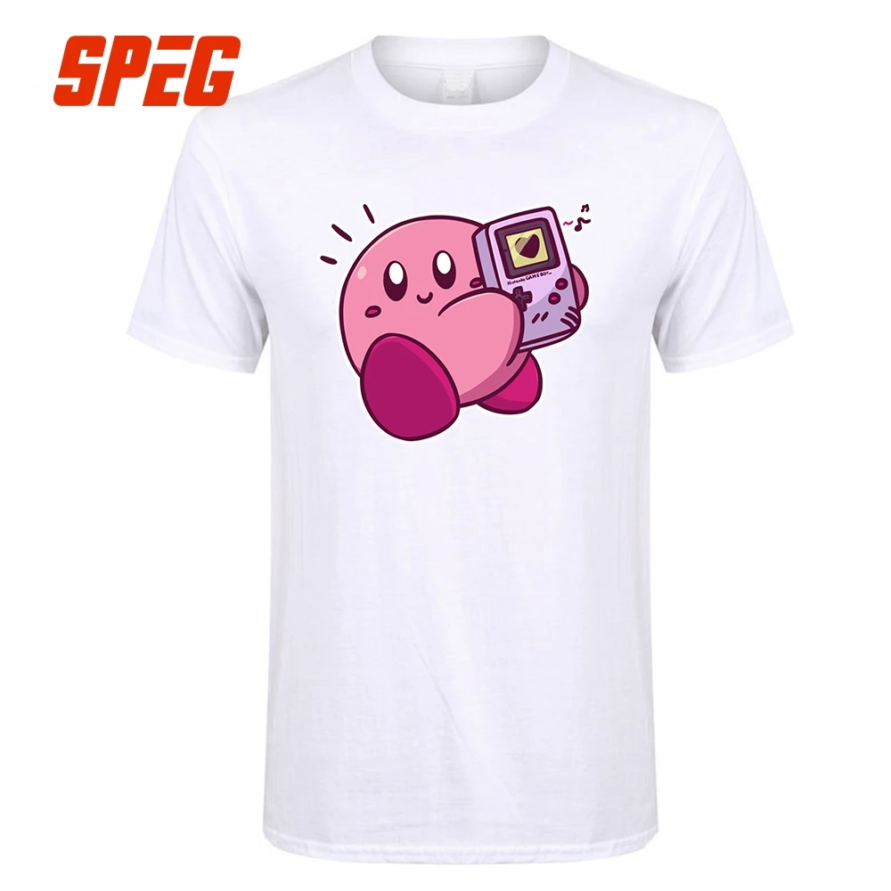 Funky T-Shirt Kirby Playing Game Boy Adult Organnic Tees Cotton Short Sleeve Shirt Hot Selling Man Funny T Shirts For Sale
Funky T-Shirt Kirby Playing Game Boy Adult Organnic Tees Cotton Short Sleeve Shirt Hot Selling Man Funny T Shirts For Sale