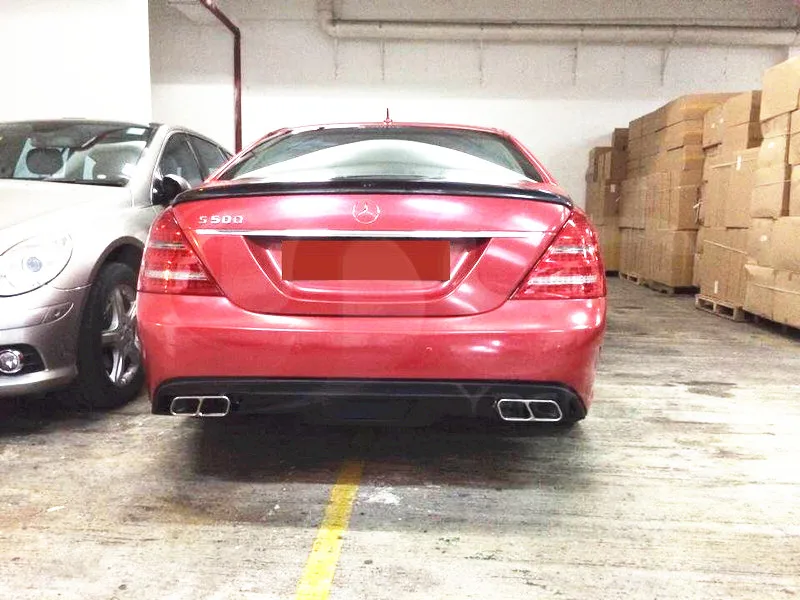 2007-2013 Mercedes Benz W221 S-Class Black Series Style Rear Bumper FRP (18)