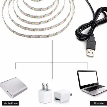 DC5V USB LED Strip Light TV Led Backlight Led Strip USB Power Supply SMD 3528 Stripes Tira Led Tape Lighting 50cm,1m,2m,3m,4m,5m
DC5V USB LED Strip Light TV Led Backlight Led Strip USB Power Supply SMD 3528 Stripes Tira Led Tape Lighting 50cm,1m,2m,3m,4m,5m
