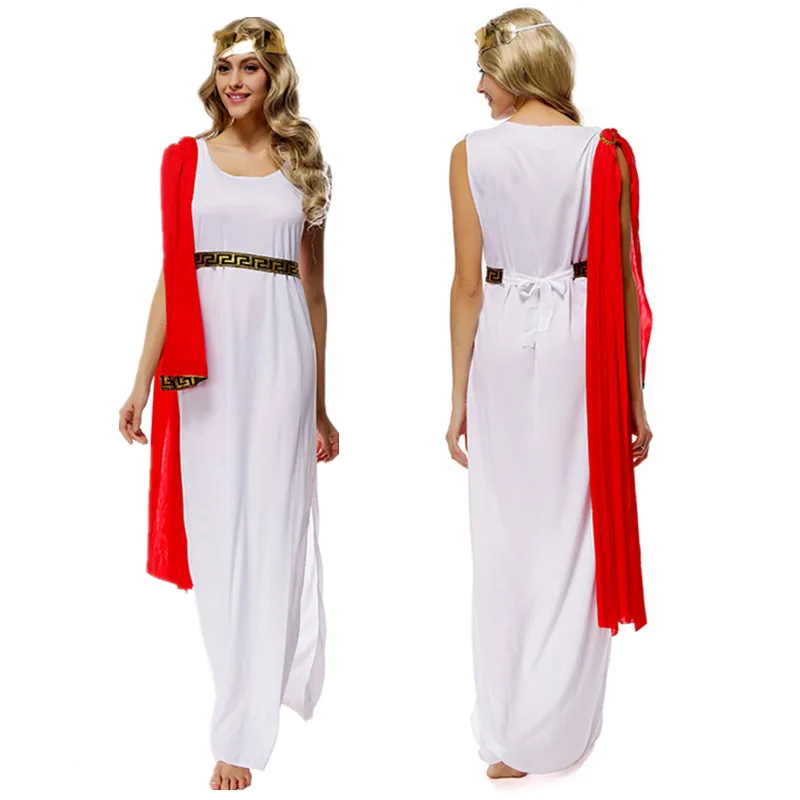 Halloween cosplay Athena Costume For Ladies Roman Princess Costume For Women Greek Goddess Sleeveless White Long Dress
Halloween cosplay Athena Costume For Ladies Roman Princess Costume For Women Greek Goddess Sleeveless White Long Dress