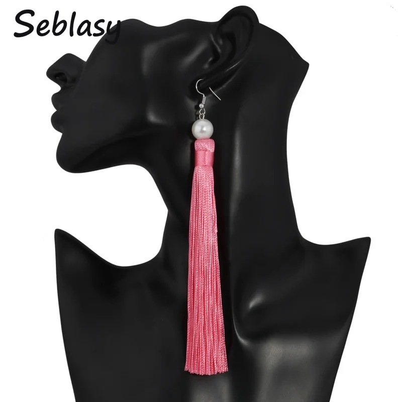 Seblasy Maxi Statement Jewelry Simulated Pearl Super Long Tassels Earrings for Women Fringe Dangle Earrings Nightclub Brincos
Seblasy Maxi Statement Jewelry Simulated Pearl Super Long Tassels Earrings for Women Fringe Dangle Earrings Nightclub Brincos