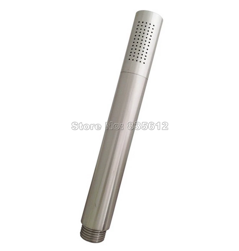 Bathroom Accessory / Brushed Nickel Bathroom Water Saving Hand Held Shower Head Sprayer Spout Wbn009
Bathroom Accessory / Brushed Nickel Bathroom Water Saving Hand Held Shower Head Sprayer Spout Wbn009