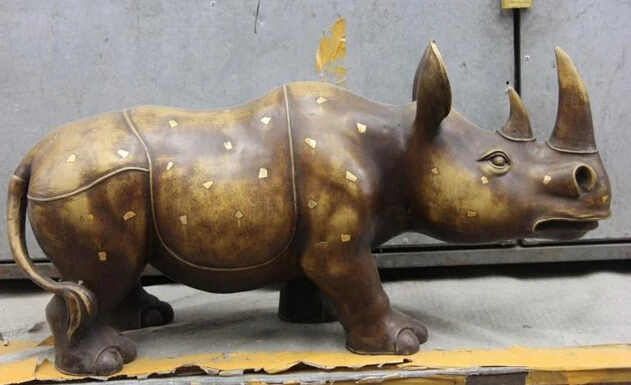 wholesale factory Marked China Copper Bronze Palace Feng Shui Big Wild Rhinoceros Rhino Sculpture
wholesale factory Marked China Copper Bronze Palace Feng Shui Big Wild Rhinoceros Rhino Sculpture