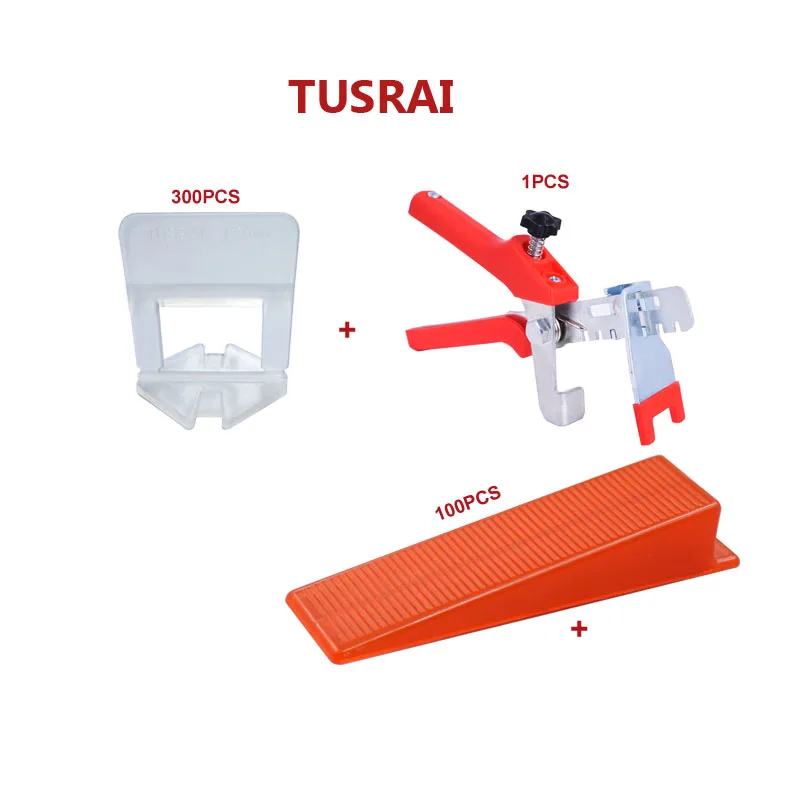 Tile Leveling System Kit 1.5mm 1/16" 401pcs Ceramic Floor Leveling Spacers Bricklayer Tool Clips 300pc+Wedges 100pc+Plier TUSRAI
Tile Leveling System Kit 1.5mm 1/16" 401pcs Ceramic Floor Leveling Spacers Bricklayer Tool Clips 300pc+Wedges 100pc+Plier TUSRAI