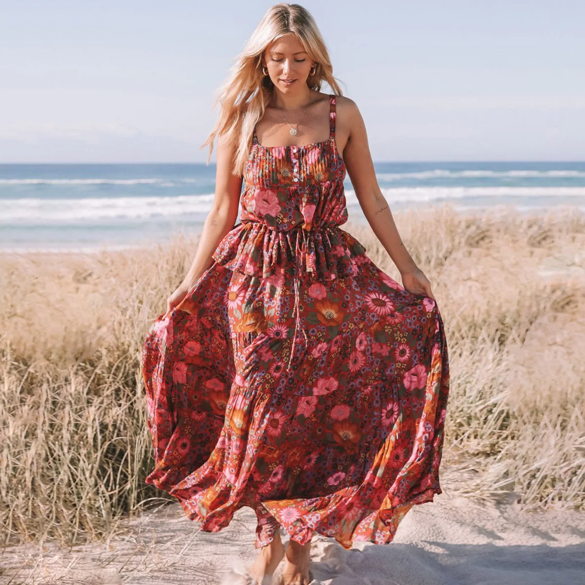 Daisy Print Skirt Set Women Summer Sleeveless Strapless Sexy Two 2 Piece Sets 2019 Ruffles Boho Floral Beach Maxi Top Skirts Set
Daisy Print Skirt Set Women Summer Sleeveless Strapless Sexy Two 2 Piece Sets 2019 Ruffles Boho Floral Beach Maxi Top Skirts Set