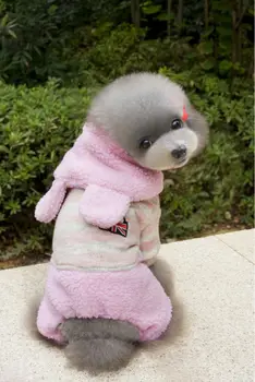 FY125 Warm pet dog wool hoodies clothes Lovely winter Puppy dog Striped 4 legs Fleece Rabbit Overall Costume Apparel
FY125 Warm pet dog wool hoodies clothes Lovely winter Puppy dog Striped 4 legs Fleece Rabbit Overall Costume Apparel