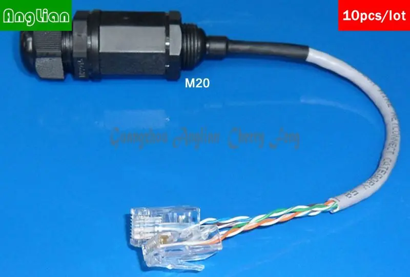 RJ45 M20 Double crystal head connector, with 20cm cable, Telecom Communication Interface, Monitoring system Waterproof Connector
RJ45 M20 Double crystal head connector, with 20cm cable, Telecom Communication Interface, Monitoring system Waterproof Connector