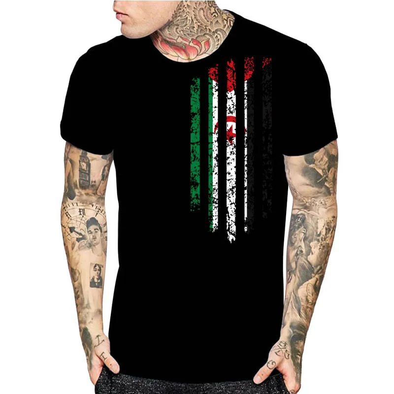 Western Sahara Vintage Flag Print Mens Black T-Shirts Funny Custom Design Flag Tops Christmas Gift Shirts High Quality Shirts
Western Sahara Vintage Flag Print Mens Black T-Shirts Funny Custom Design Flag Tops Christmas Gift Shirts High Quality Shirts