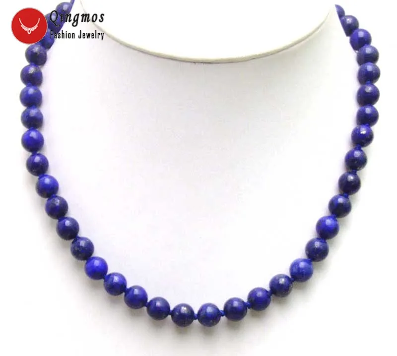 Qingmos Trendy Natural Lapis Lazuli Necklace for Women with 8mm Round Blue Lapis Lazuli Stone Chokers Necklace Jewelry 17" n5854
Qingmos Trendy Natural Lapis Lazuli Necklace for Women with 8mm Round Blue Lapis Lazuli Stone Chokers Necklace Jewelry 17" n5854