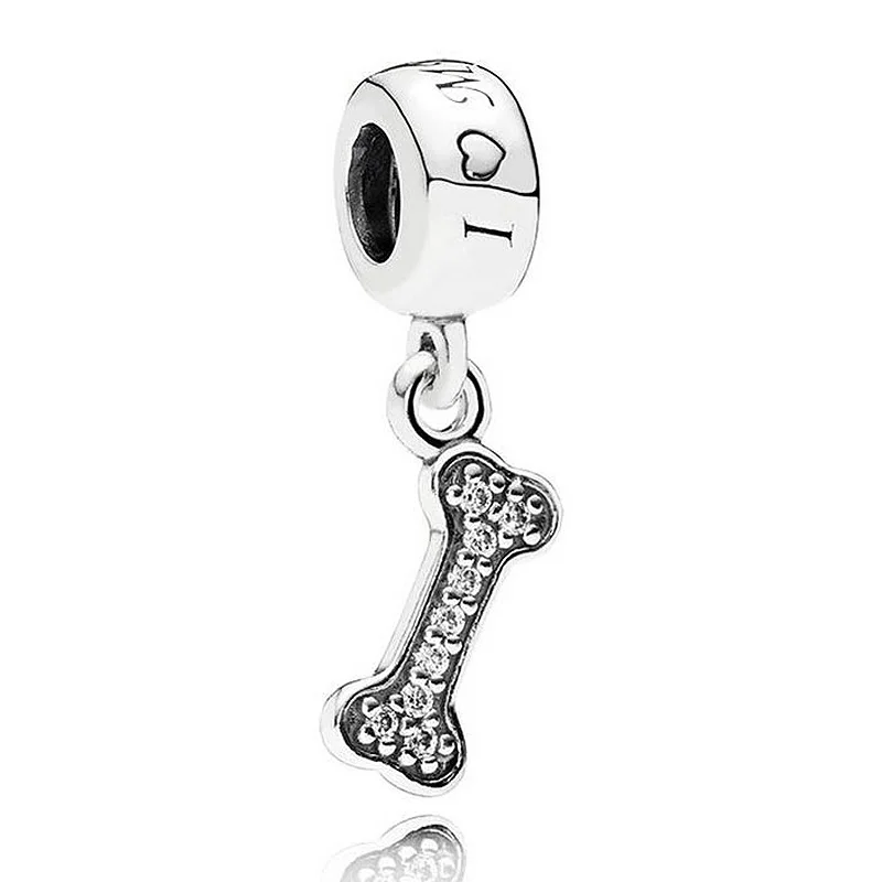 Authentic 925 Sterling Silver Bead Charm Love My Dog & Bone With Crystal Pendant Beads Fit Pandora Bracelet Diy Jewelry
Authentic 925 Sterling Silver Bead Charm Love My Dog & Bone With Crystal Pendant Beads Fit Pandora Bracelet Diy Jewelry