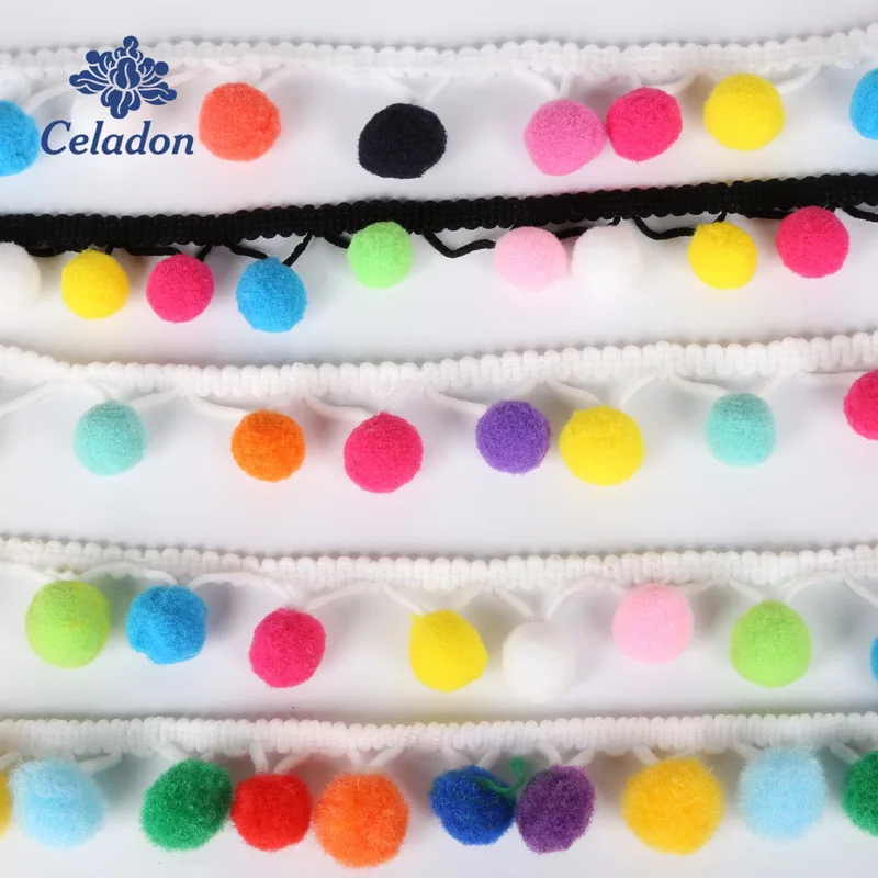 Pom Pom Ball Lace 2Yard Pearl Pompom Trim Fringe Ribbon Sewing Lace Kintted Fabric Handmade Craft Accessories
Pom Pom Ball Lace 2Yard Pearl Pompom Trim Fringe Ribbon Sewing Lace Kintted Fabric Handmade Craft Accessories