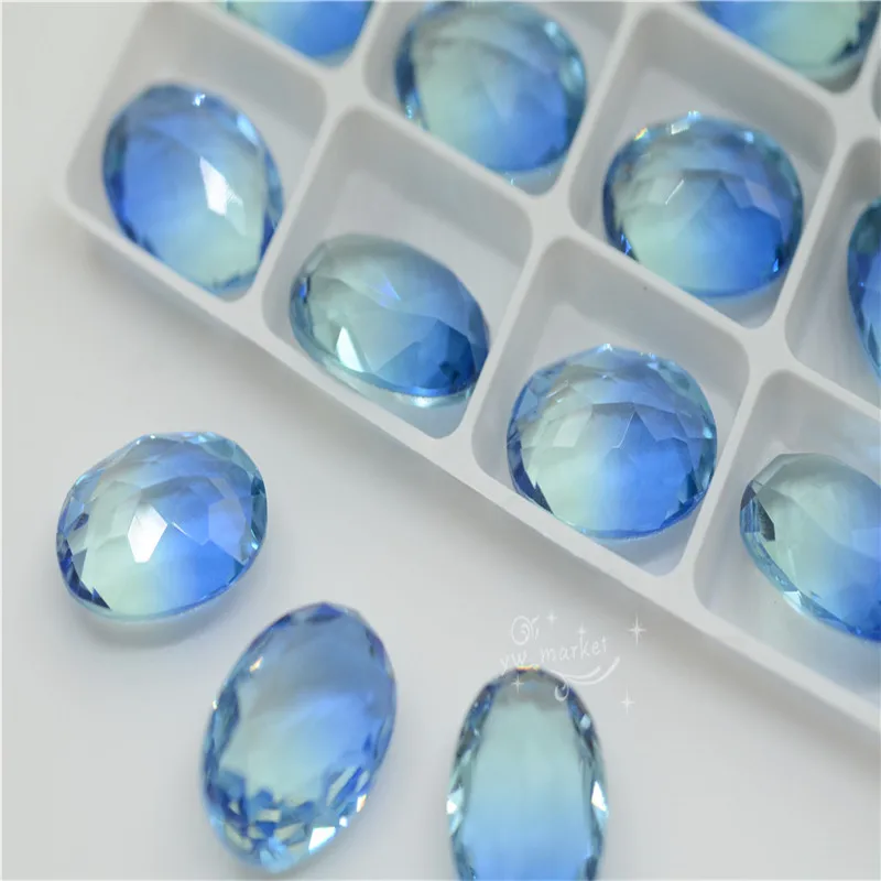 24 pcs Clear Rainbow Color 13x18mm Oval Tourmaline Rhinestones Glass Crystal Stone Dress Decoration Jewels Making
24 pcs Clear Rainbow Color 13x18mm Oval Tourmaline Rhinestones Glass Crystal Stone Dress Decoration Jewels Making