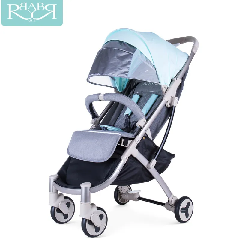 Babyruler Kidstravel lightweight Portable baby stroller 3 in 1 carriage Pram Pushchairs can sit or lie children Kinderwagen | Мать и