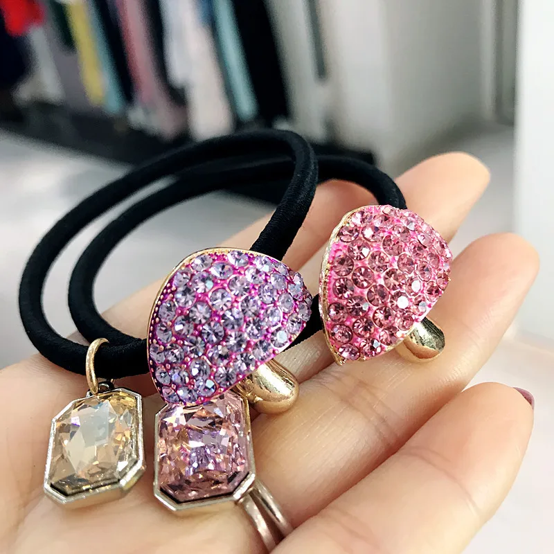 Korean Women Ponytail Holder Cute Hair Rope Crystal Rhinestone Lovely Mushroom Elastic Hair Bands for Girl Hair Accessories
Korean Women Ponytail Holder Cute Hair Rope Crystal Rhinestone Lovely Mushroom Elastic Hair Bands for Girl Hair Accessories