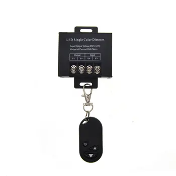 DC 12-24V 20A LED Single Color Strip Light RF Dimmer With 3 Keys Remote Controller for SMD 5050 3528 Single Color LED Strip
DC 12-24V 20A LED Single Color Strip Light RF Dimmer With 3 Keys Remote Controller for SMD 5050 3528 Single Color LED Strip