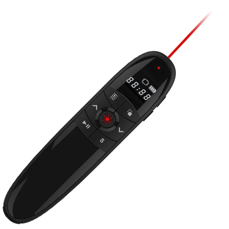 USB Wireless Presenter Clicker Laser Pointer Pen Remote Control with LED Screen for Power point Presentation Free shipping
USB Wireless Presenter Clicker Laser Pointer Pen Remote Control with LED Screen for Power point Presentation Free shipping