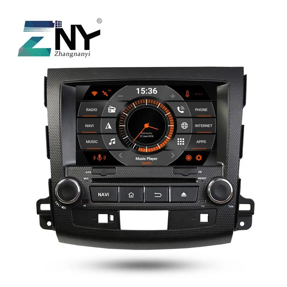 8 "ips Android 9 0 автомобильный DVD для Mitsubishi Outlander peugeot 4007 Citroen C Crosser 2007 + компактное
