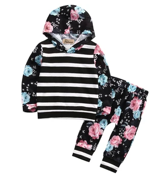 Pudcoco 2018 Spring Autumn Kids Baby Girls Sets Floral Hooded Sweatshirt Tops+Pants Black Casual Infant 2pcs Outfits Tracksuit
Pudcoco 2018 Spring Autumn Kids Baby Girls Sets Floral Hooded Sweatshirt Tops+Pants Black Casual Infant 2pcs Outfits Tracksuit