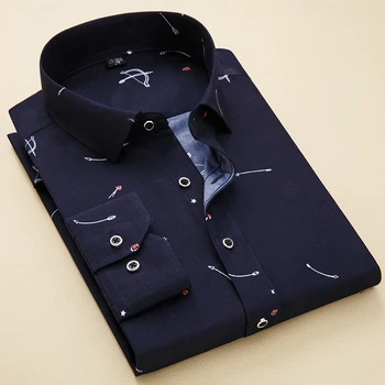 5-color Long-sleeved Shirt Men Fashion Casual Striped mens Flower Shirts Autumn new Men Shirt
5-color Long-sleeved Shirt Men Fashion Casual Striped mens Flower Shirts Autumn new Men Shirt