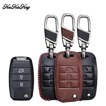 Leather Car Key Cover with Key Ring Holder For KIA Sid Rio QL Soul Sportage Ceed Sorento Carens Cerato K2 K3 K4 K5 Optima Rondo
Leather Car Key Cover with Key Ring Holder For KIA Sid Rio QL Soul Sportage Ceed Sorento Carens Cerato K2 K3 K4 K5 Optima Rondo