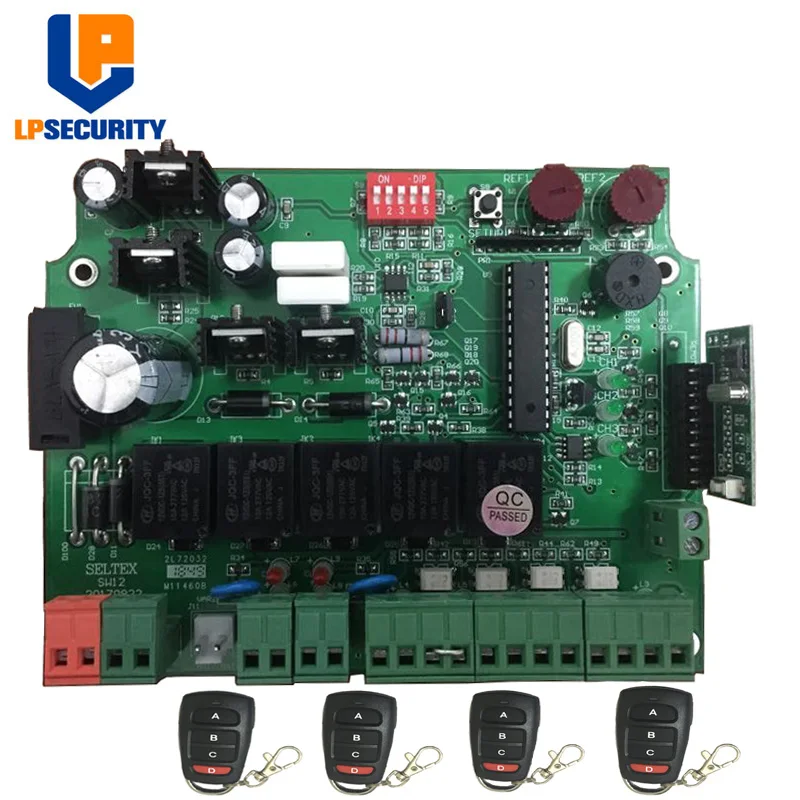 12V DC PCB board/ control board pane of Automatic Double arms swing gate opener with key Remote
12V DC PCB board/ control board pane of Automatic Double arms swing gate opener with key Remote