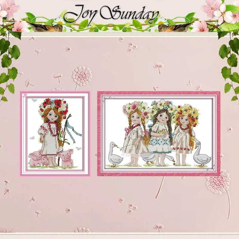 Young girls patterns counted Cross Stitch 11CT 14CT Cross Stitch Set Wholesale DIY Cross-stitch Kit Embroidery Needlework
Young girls patterns counted Cross Stitch 11CT 14CT Cross Stitch Set Wholesale DIY Cross-stitch Kit Embroidery Needlework