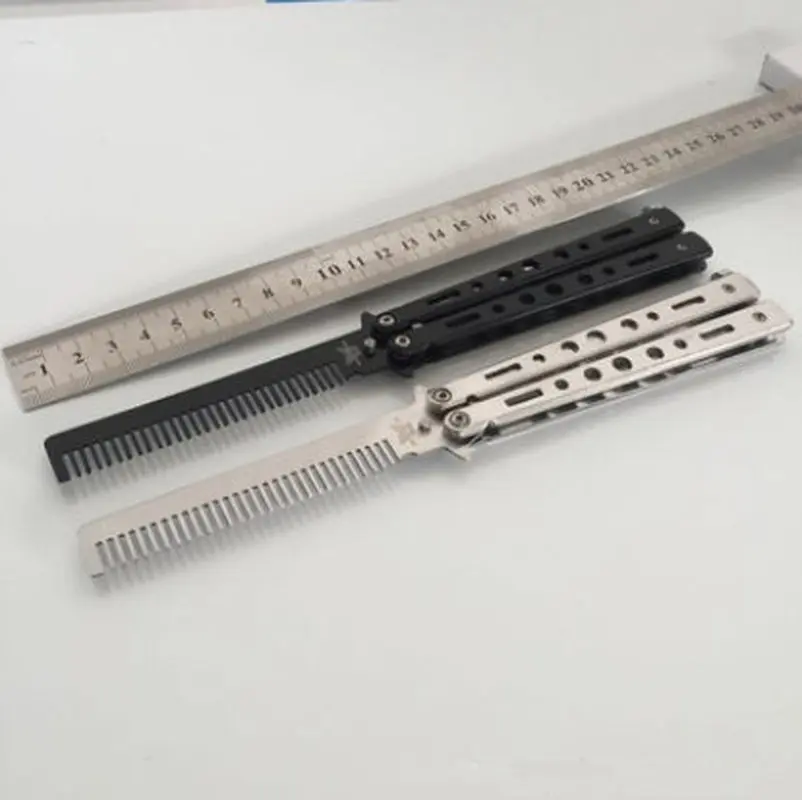 Stainless Steel Practice Butterfly In Knife Training Folding Knife Dull Tool Practice Knife Comb Tool
Stainless Steel Practice Butterfly In Knife Training Folding Knife Dull Tool Practice Knife Comb Tool