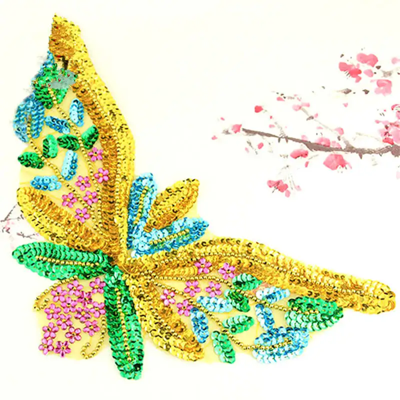 DoreenBeads Handmade Butterfly Sequined Patch Sew Iron On Appliqued Dancing Costume Cosplay Garment Accessory Multicolour 1PC
DoreenBeads Handmade Butterfly Sequined Patch Sew Iron On Appliqued Dancing Costume Cosplay Garment Accessory Multicolour 1PC