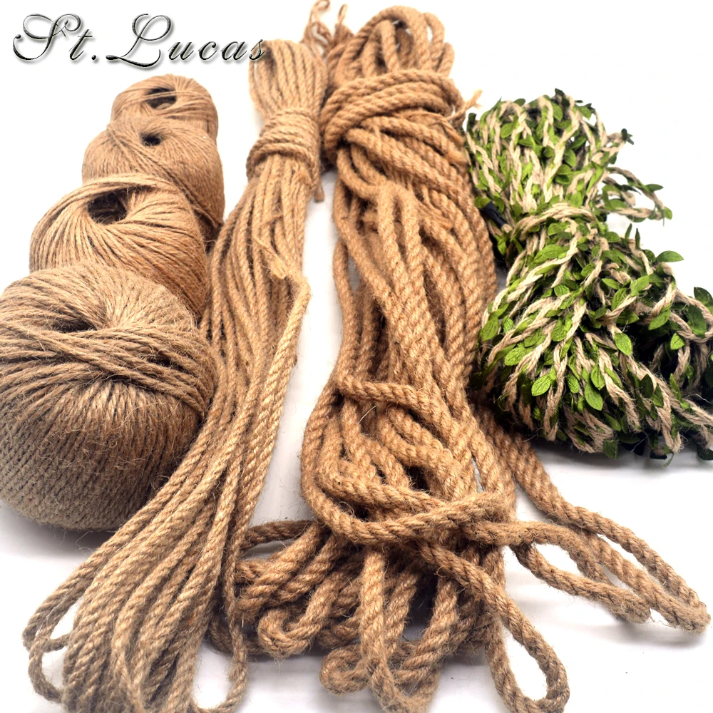 Natural Burlap Hessian Jute Twine Cord Hemp Rope leaf String Gift Packing Strings Christmas Event Party Supplies handmade DIY
Natural Burlap Hessian Jute Twine Cord Hemp Rope leaf String Gift Packing Strings Christmas Event Party Supplies handmade DIY