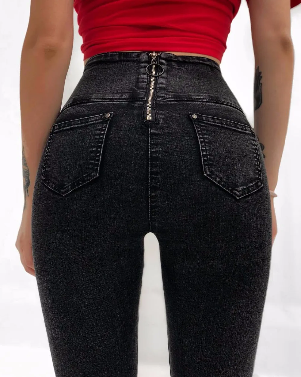 2019 Autumn Winter Black Long Jeans Women Basic Classic High Waist Skinny Pencil Denim Pants Back Zipper Elastic Stretch Jeans
2019 Autumn Winter Black Long Jeans Women Basic Classic High Waist Skinny Pencil Denim Pants Back Zipper Elastic Stretch Jeans