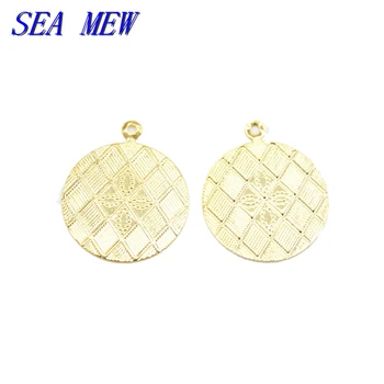 SEA MEW 200 PCS Fashion Metal Copper 17mm Round Pendant Charm 5 Colors Plated For Jewelry Making
SEA MEW 200 PCS Fashion Metal Copper 17mm Round Pendant Charm 5 Colors Plated For Jewelry Making