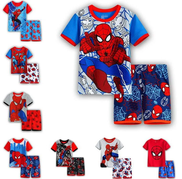 Spiderman Batman Superman Kids Clothes Baby Boys Short Sleeve Cotton Pajamas PJS Childrens Sleepwear Pyjamas Pijamas Sets SP130
Spiderman Batman Superman Kids Clothes Baby Boys Short Sleeve Cotton Pajamas PJS Childrens Sleepwear Pyjamas Pijamas Sets SP130